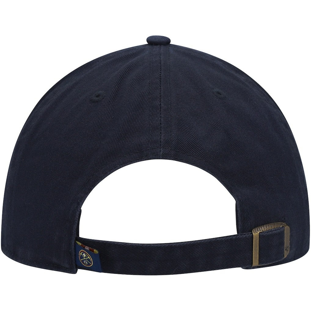 Navy Denver Nuggets '47 Core Logo Clean Up Adjustable Hat sale | NBA