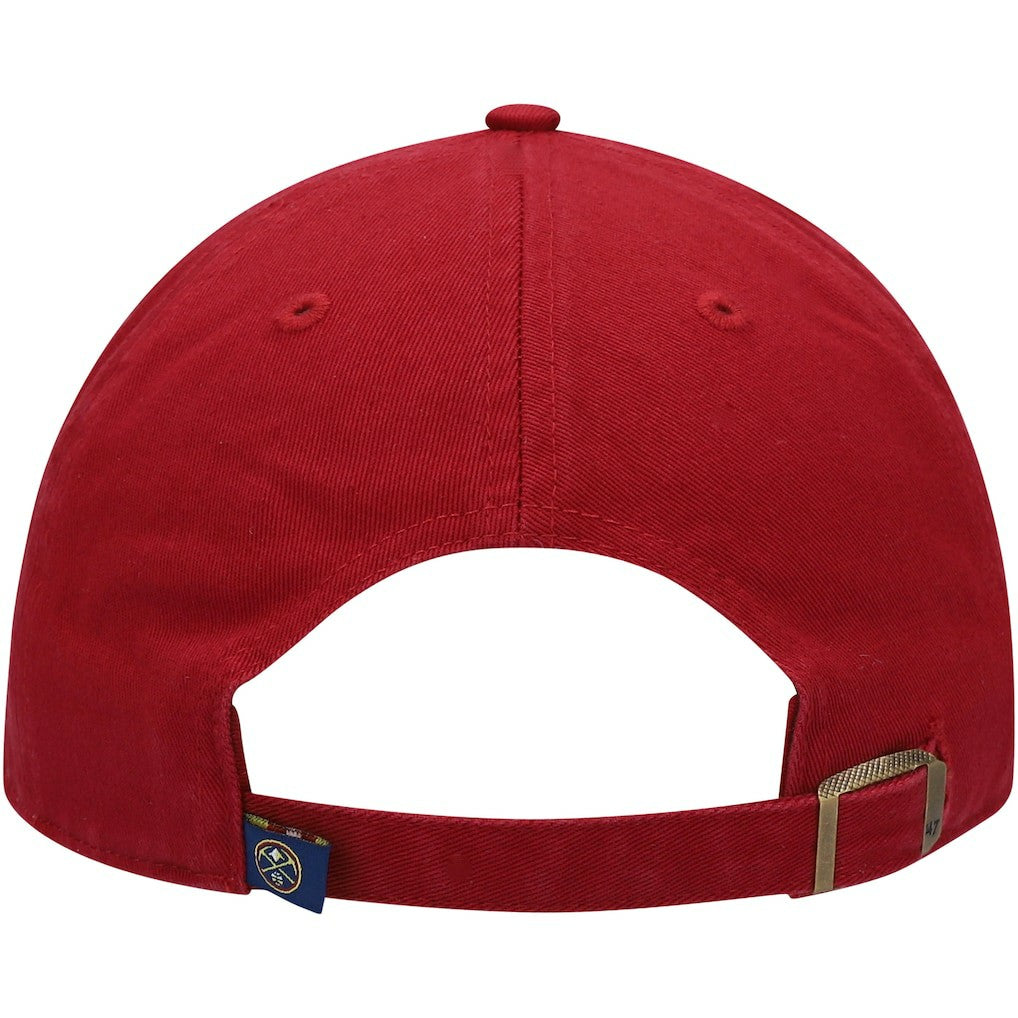 Red Denver Nuggets '47 Core Logo Clean Up Adjustable Hat sale | NBA