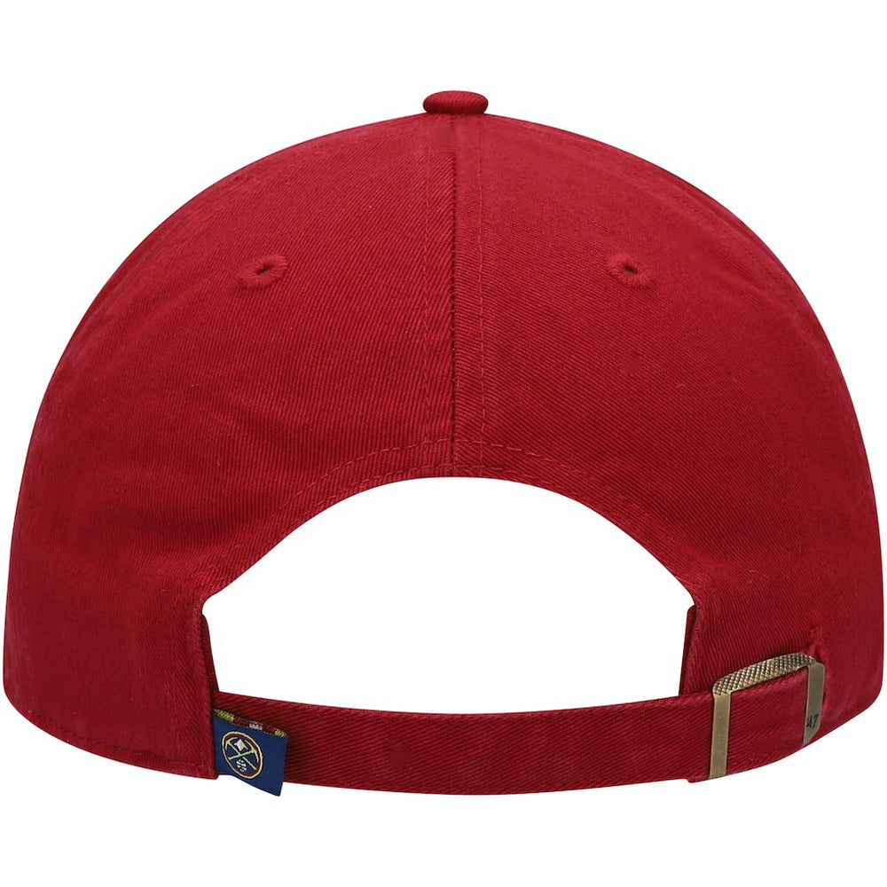 Red Denver Nuggets '47 Core Logo Clean Up Adjustable Hat sale | NBA