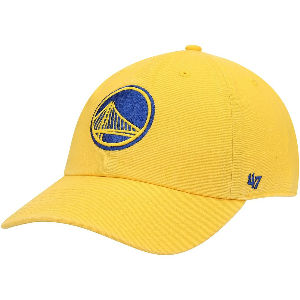 Gold Golden State Warriors '47 Core Logo Clean Up Adjustable Hat sale | NBA