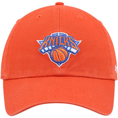 Orange New York Knicks '47 Core Logo Clean Up Adjustable Hat | NBA