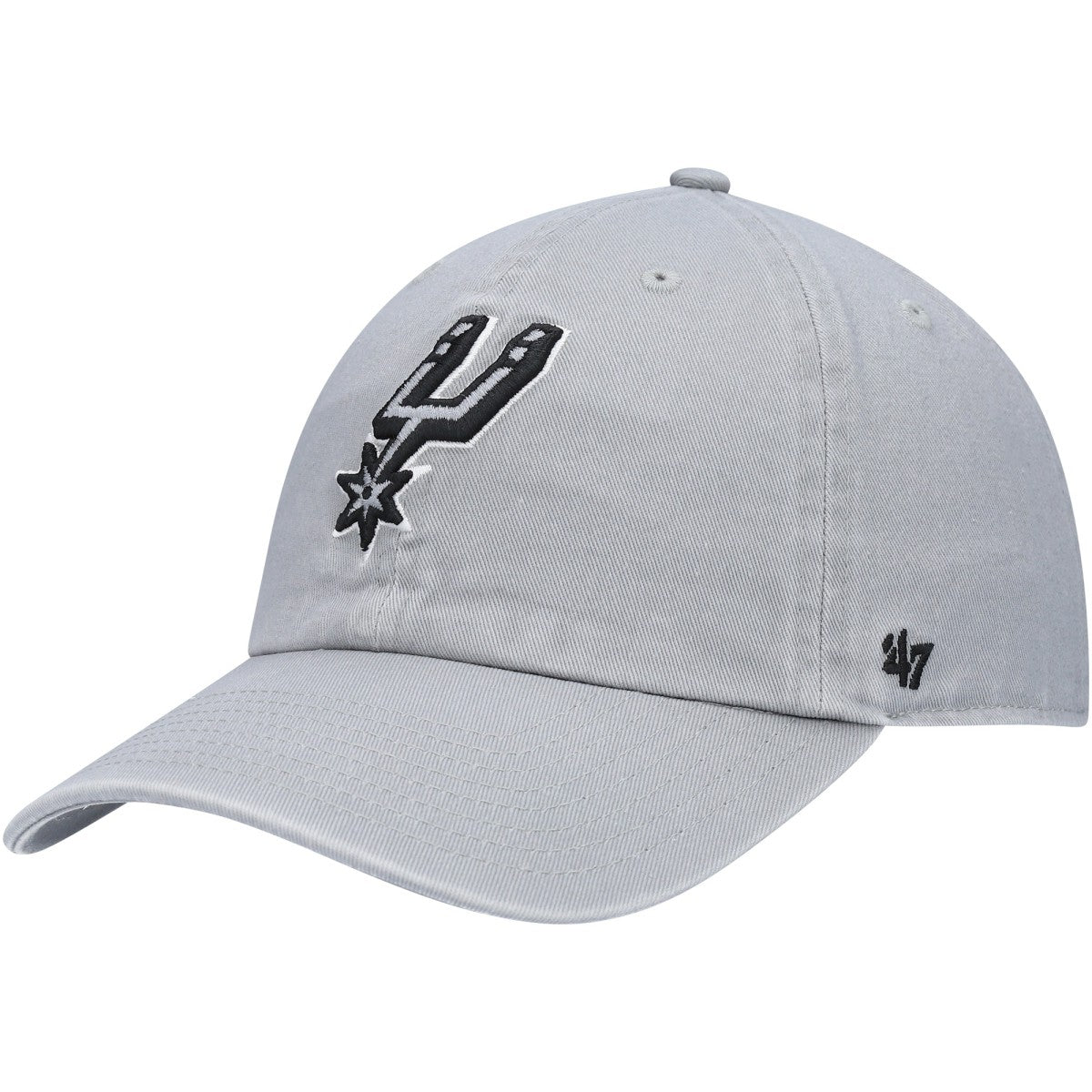 Gray San Antonio Spurs '47 Core Logo Clean Up Adjustable Hat | NBA