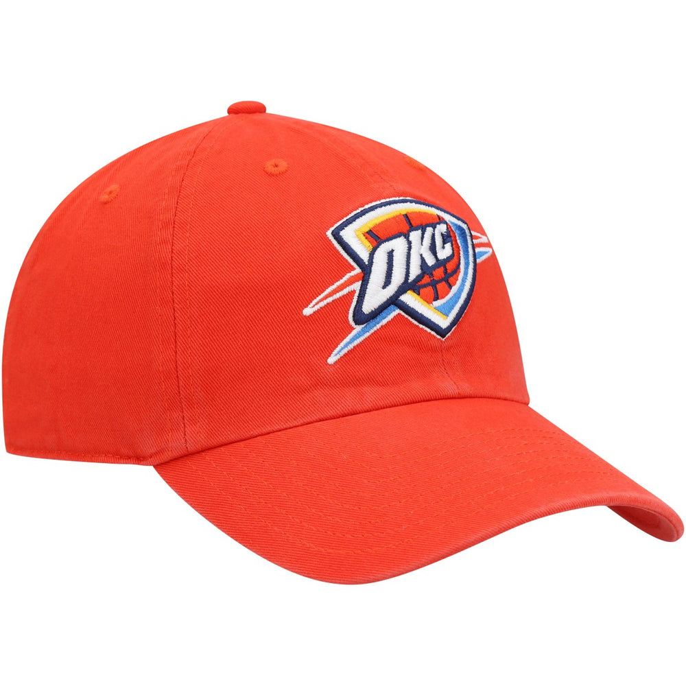 Orange Oklahoma City Thunder '47 Core Logo Clean Up Adjustable Hat | NBA