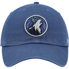 Blue Minnesota Timberwolves '47 Core Logo Clean Up Adjustable Hat | NBA