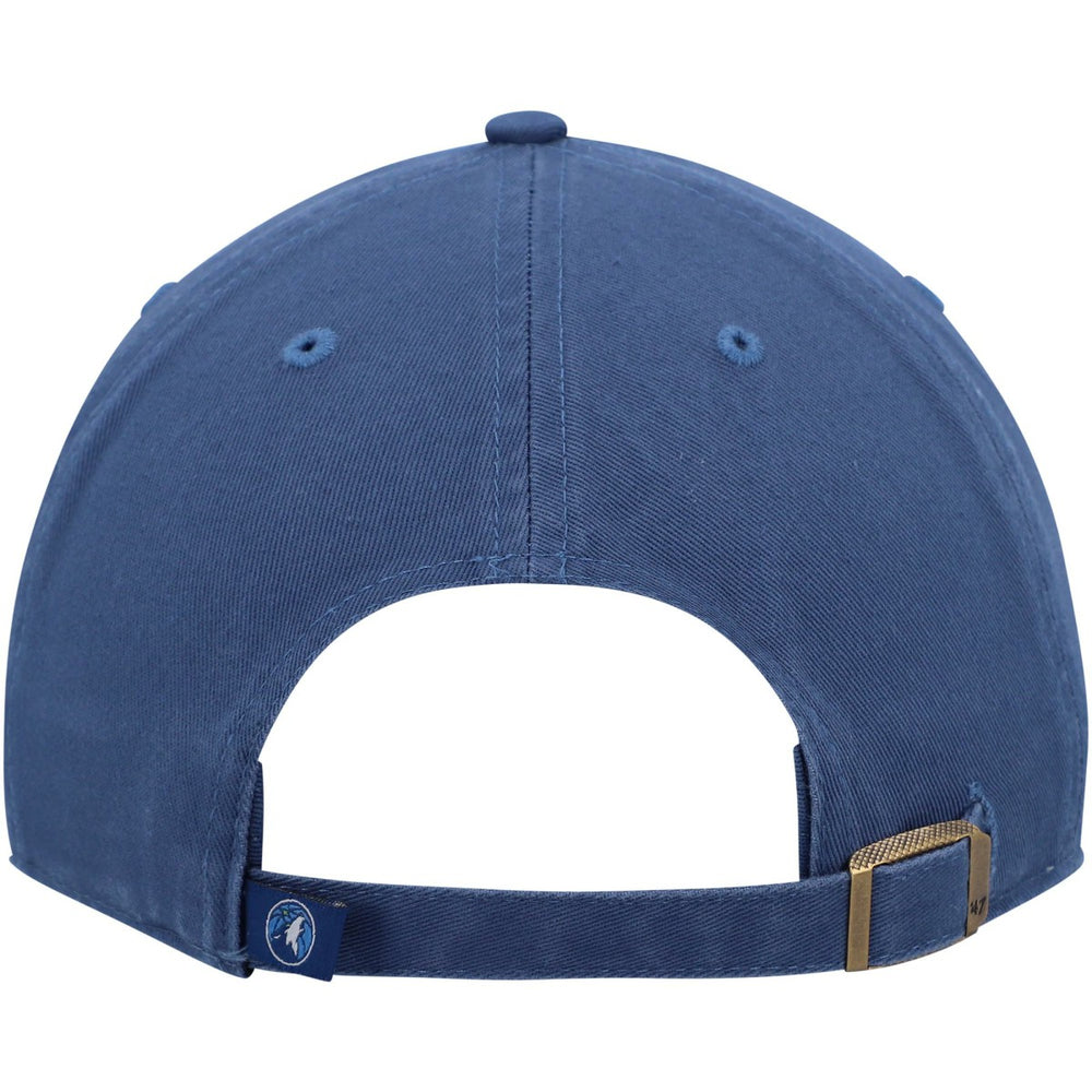 Blue Minnesota Timberwolves '47 Core Logo Clean Up Adjustable Hat | NBA