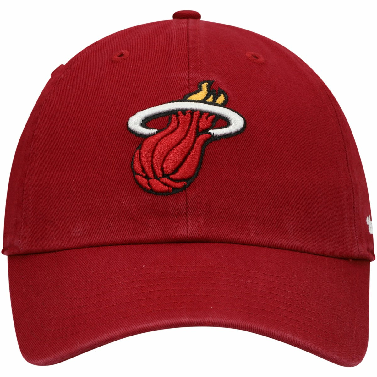 Red Miami Heat '47 Core Logo Clean Up Adjustable Hat | NBA