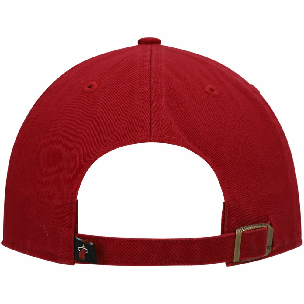 Red Miami Heat '47 Core Logo Clean Up Adjustable Hat | NBA