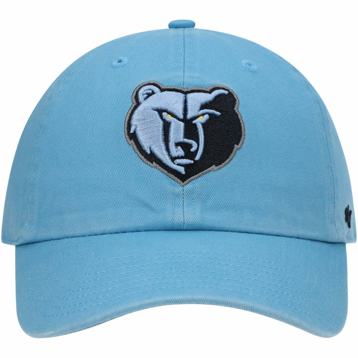 Light Blue Memphis Grizzlies '47 Core Logo Clean Up Adjustable Hat | NBA