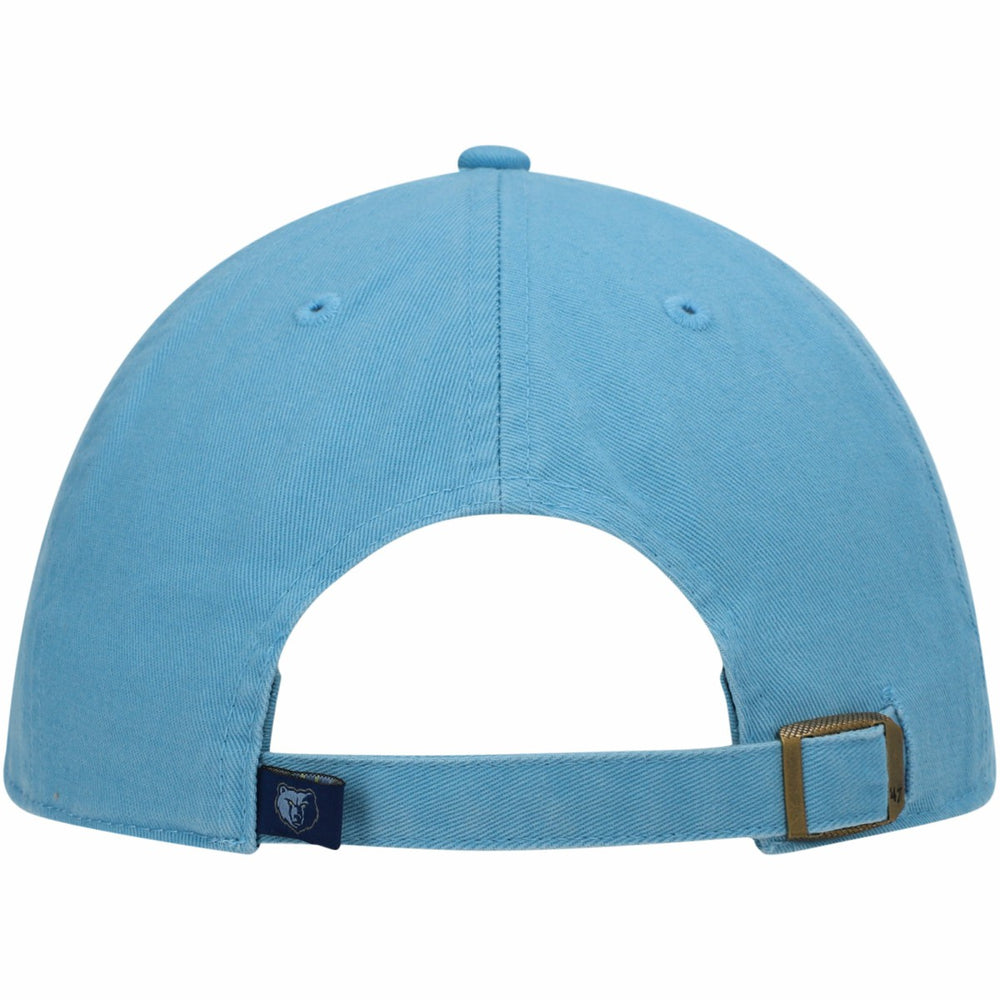 Light Blue Memphis Grizzlies '47 Core Logo Clean Up Adjustable Hat | NBA