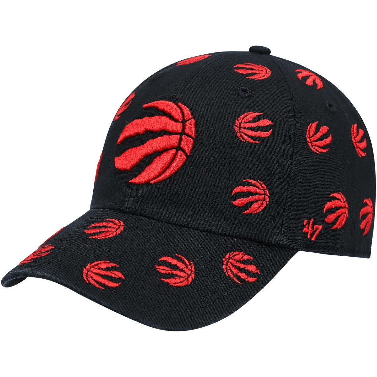 Black Toronto Raptors '47 Confetti Cleanup Adjustable Hat | NBA