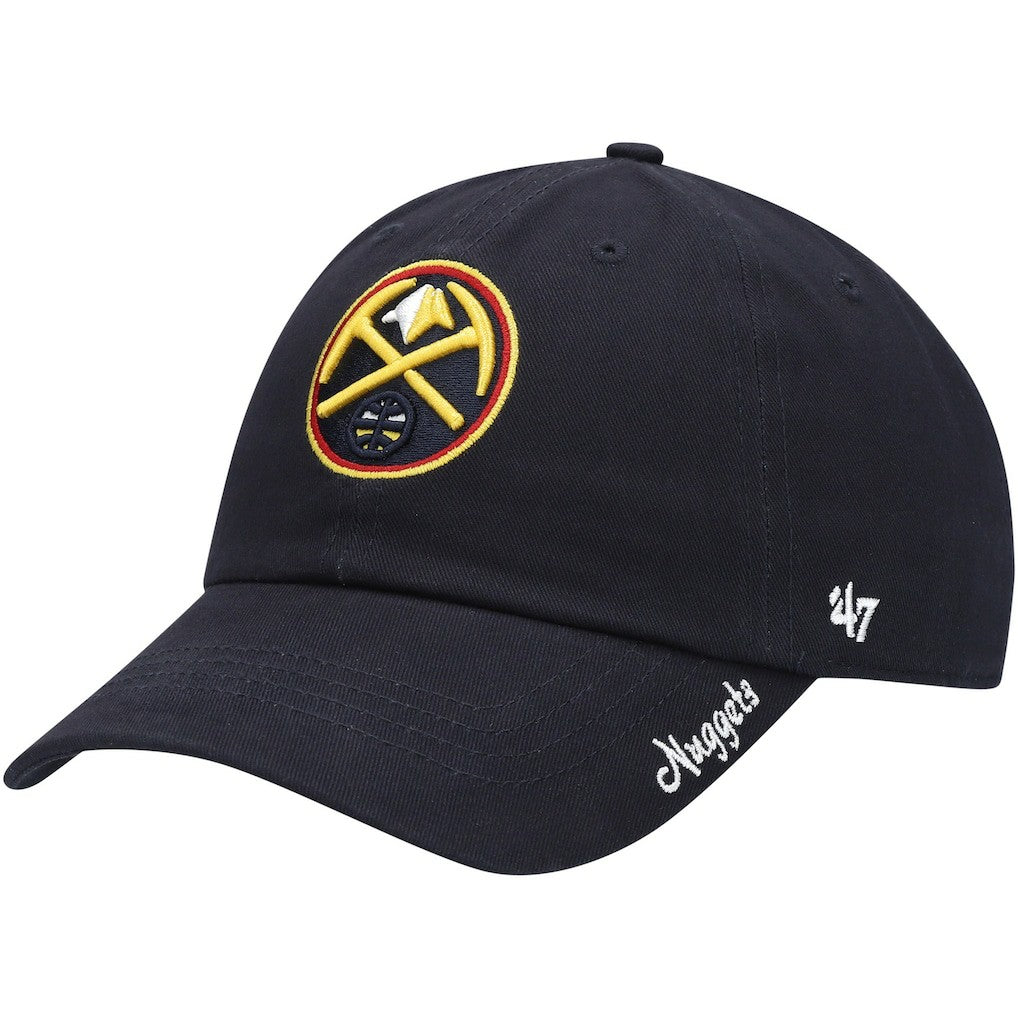 Navy Denver Nuggets '47 Women's Miata Clean Up Logo Adjustable Hat sale | NBA