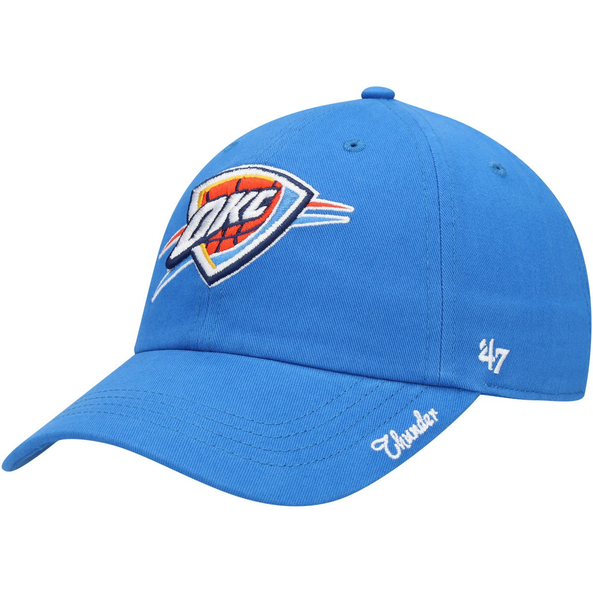 Blue Oklahoma City Thunder '47 Women's Miata Clean Up Logo Adjustable Hat | NBA