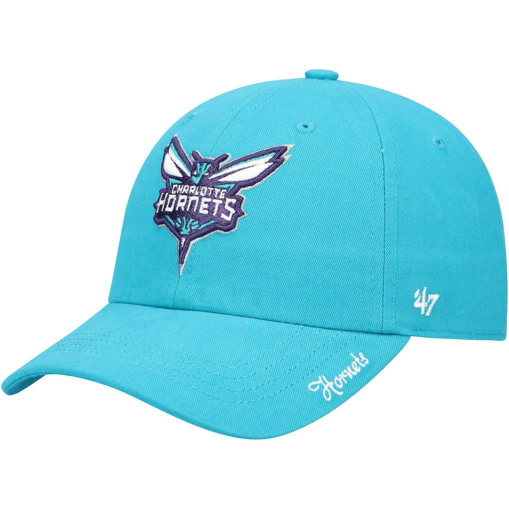 Teal Charlotte Hornets '47 Women's Miata Clean Up Logo Adjustable Hat | NBA