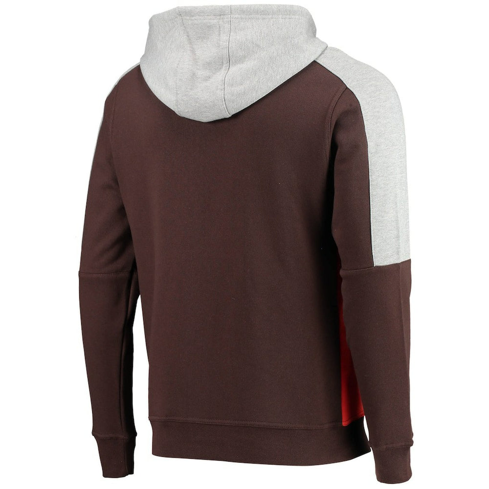 Cleveland Browns Starter Playoffs Color Block Full-Zip Hoodie | NFL Discount