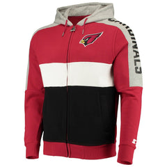 Arizona Cardinals Starter Playoffs Color Block Full-Zip Hoodie | NFL Discount