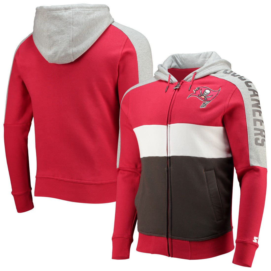 Tampa Bay Buccaneers Starter Playoffs Color Block Full-Zip Hoodie | NFL US
