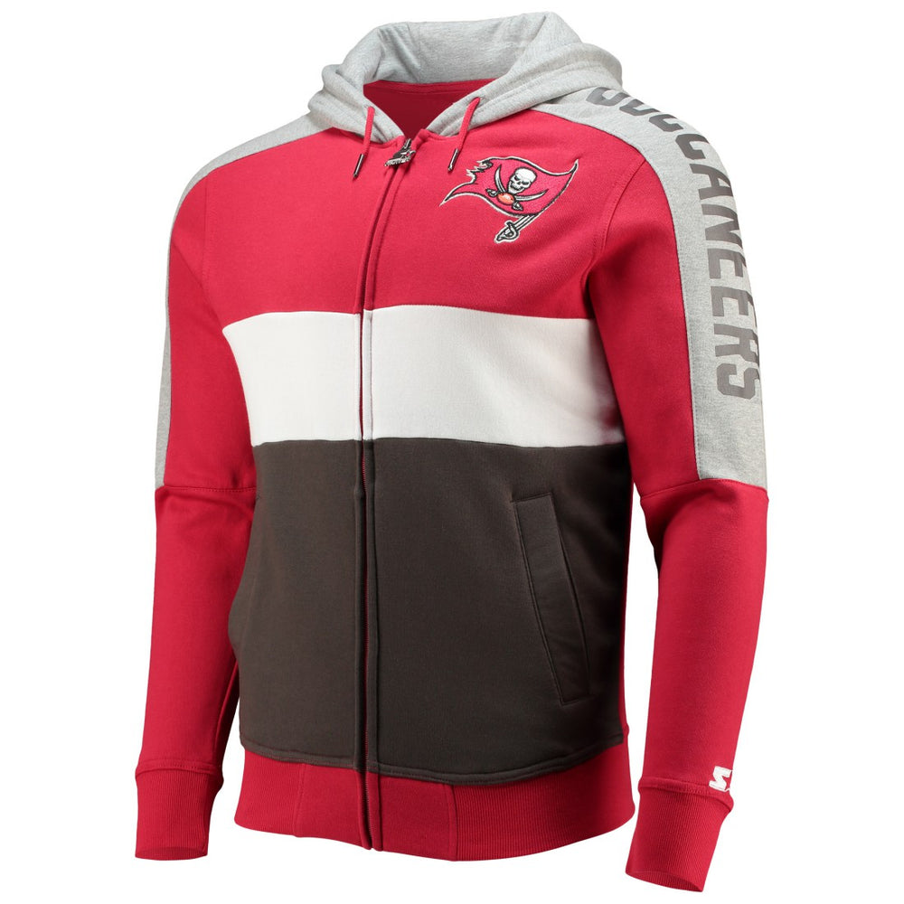 Tampa Bay Buccaneers Starter Playoffs Color Block Full-Zip Hoodie | NFL US
