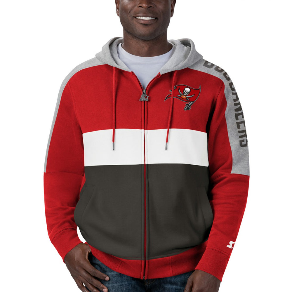 Tampa Bay Buccaneers Starter Playoffs Color Block Full-Zip Hoodie | NFL US
