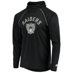Las Vegas Raiders Starter Throwback Raglan Hoodie Long Sleeve T-Shirt | NFL On sale