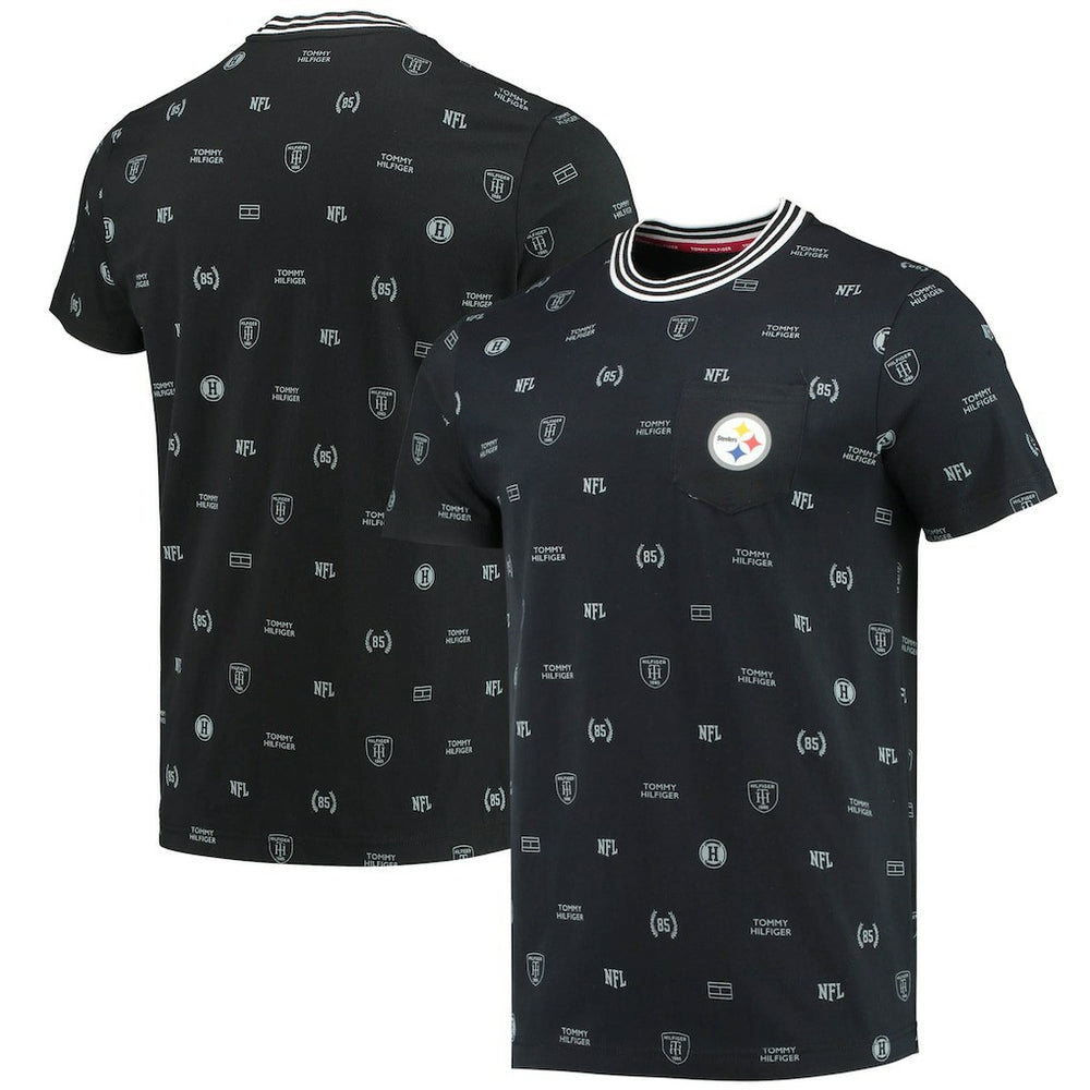 Pittsburgh Steelers Tommy Hilfiger Essential Pocket T-Shirt | NFL New
