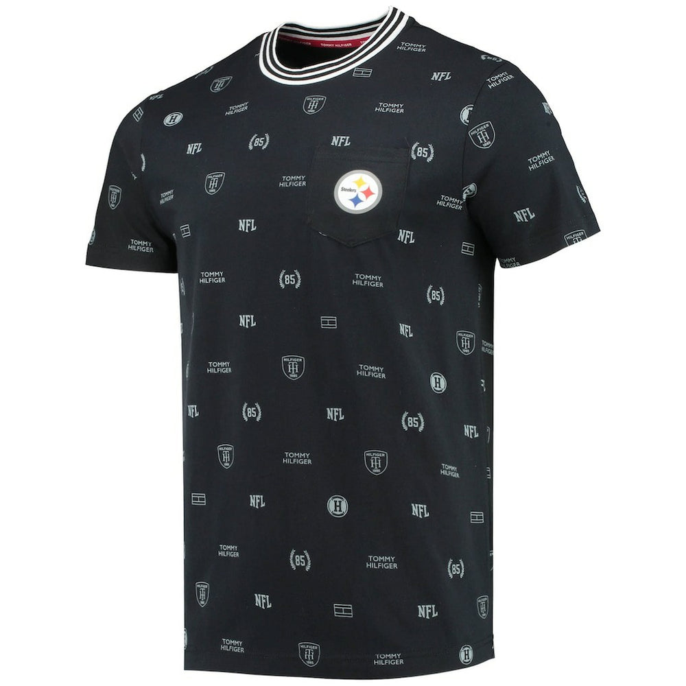 Pittsburgh Steelers Tommy Hilfiger Essential Pocket T-Shirt | NFL New