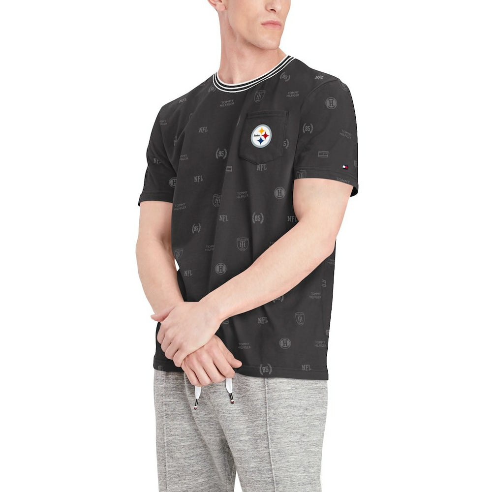 Pittsburgh Steelers Tommy Hilfiger Essential Pocket T-Shirt | NFL New