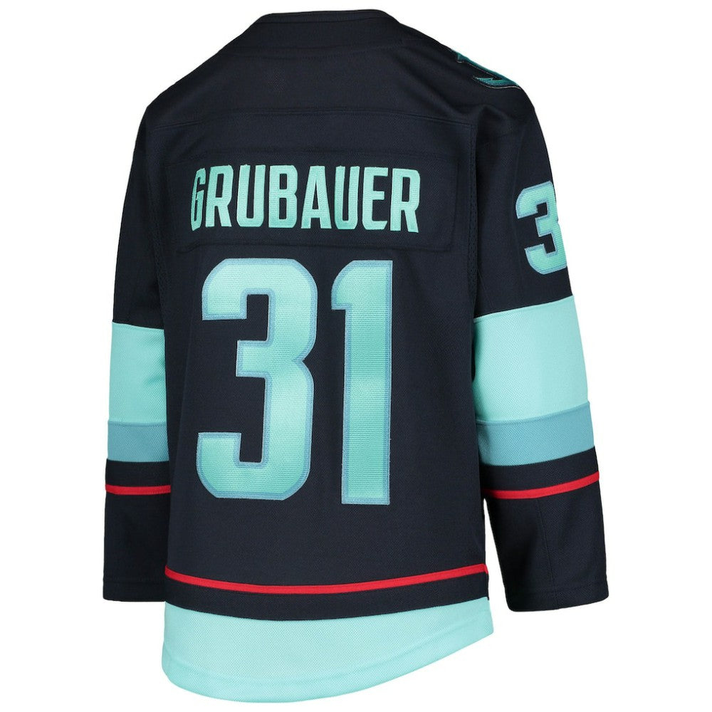 Philipp Grubauer Seattle Kraken Youth Home Premier Player Jersey -  NHL Jerseys
