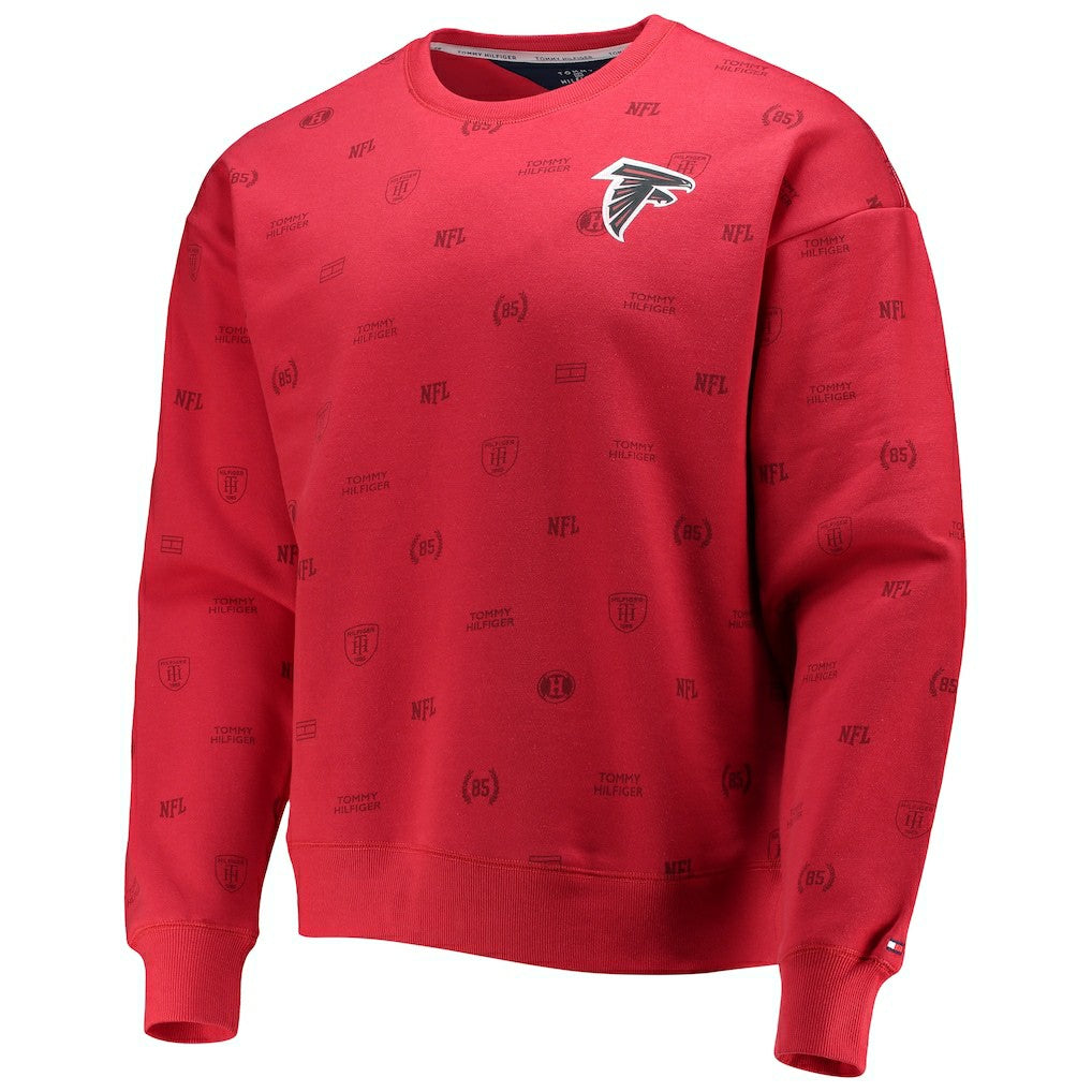 Atlanta Falcons Tommy Hilfiger Reid Graphic Pullover Sweatshirt | NFL Sale