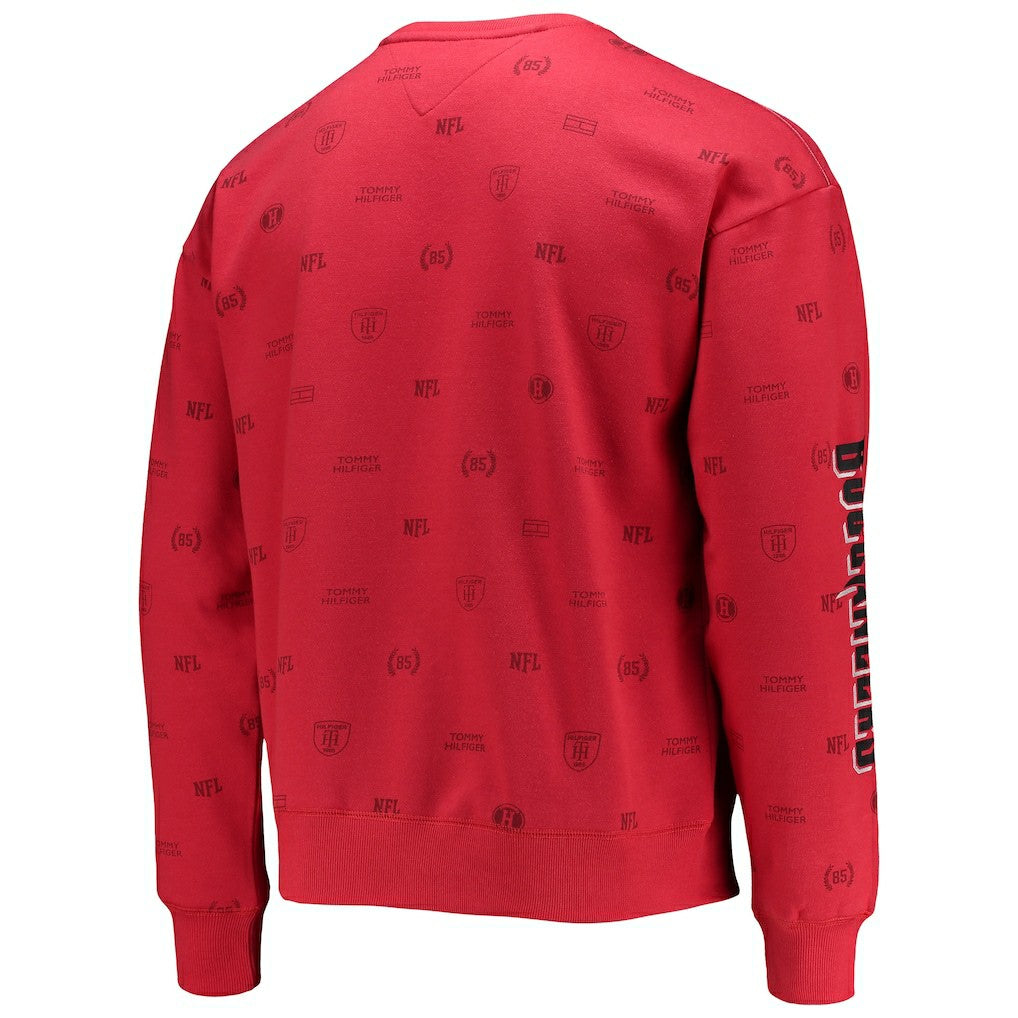 Atlanta Falcons Tommy Hilfiger Reid Graphic Pullover Sweatshirt | NFL Sale