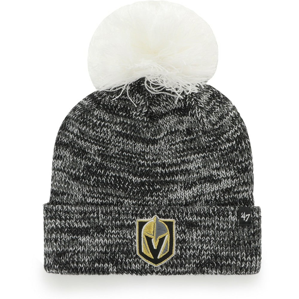 Vegas Golden Knights '47 Women's Triple Cross Cuffed Knit Hat with Pom -  NHL Hats