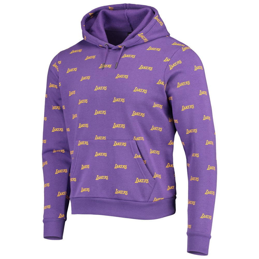 Purple Los Angeles Lakers The Wild Collective Unisex Allover Logo Pullover Hoodie | NBA