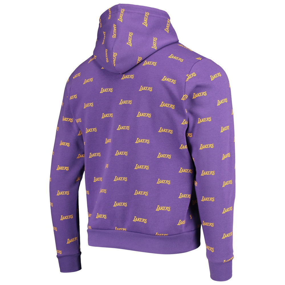Purple Los Angeles Lakers The Wild Collective Unisex Allover Logo Pullover Hoodie | NBA