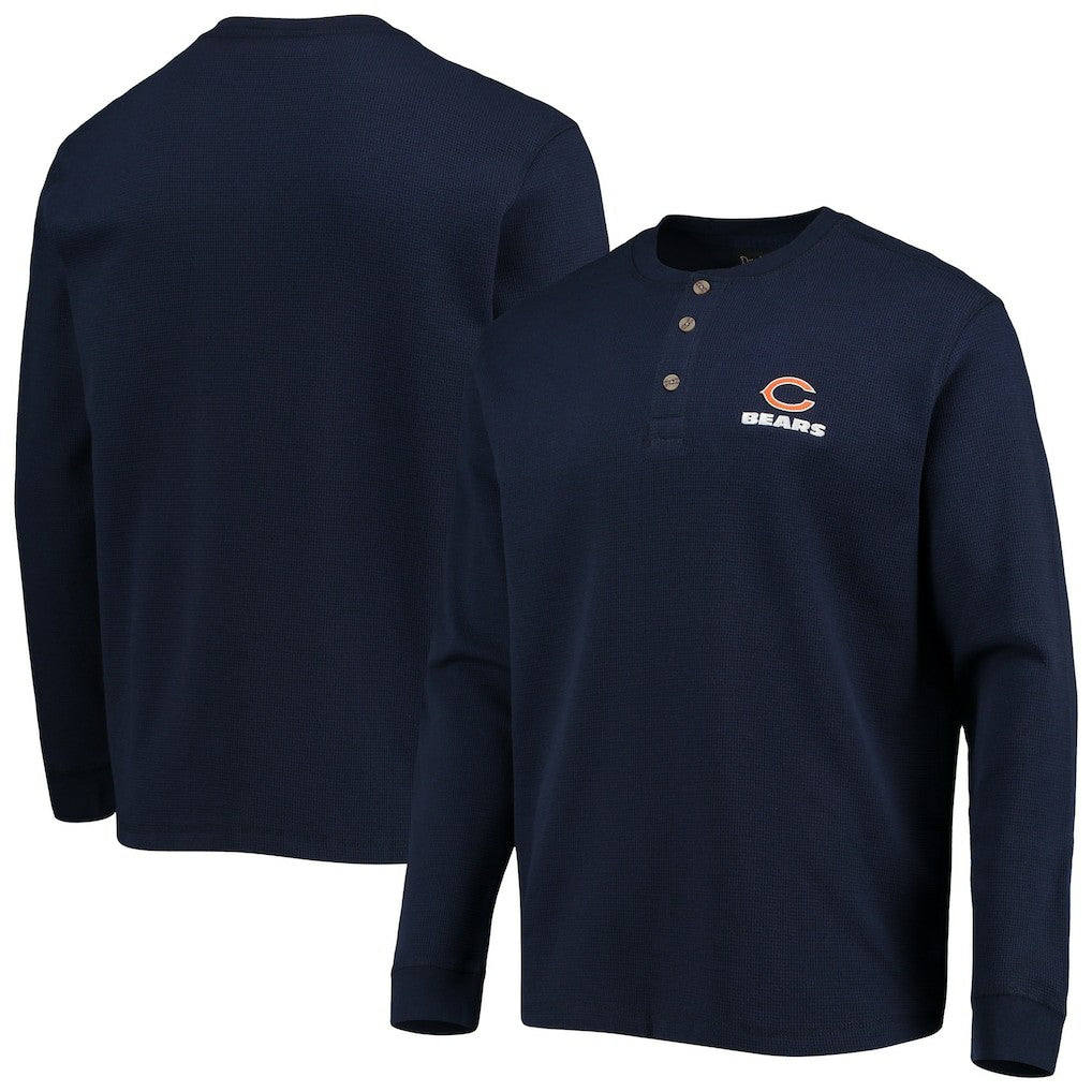 Chicago Bears Dunbrooke Logo Maverick Thermal Henley Long Sleeve T-Shirt | NFL Discount