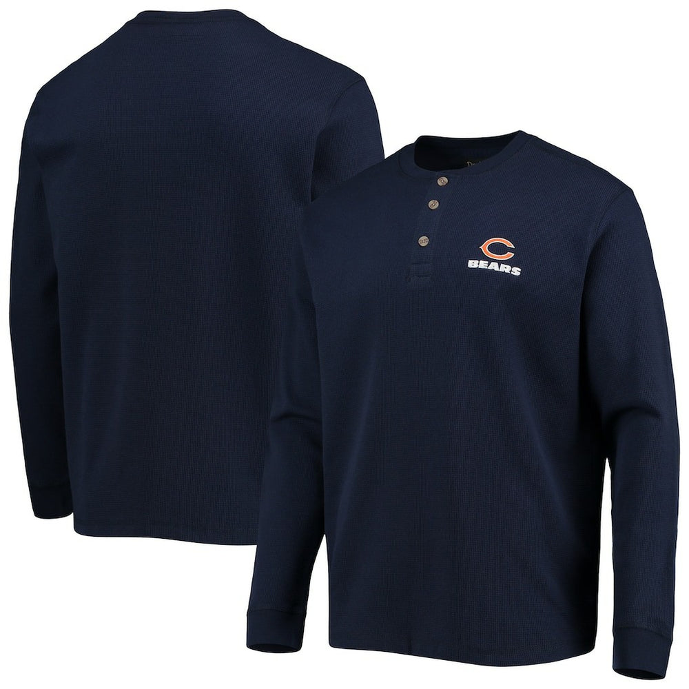 Chicago Bears Dunbrooke Logo Maverick Thermal Henley Long Sleeve T-Shirt | NFL Discount