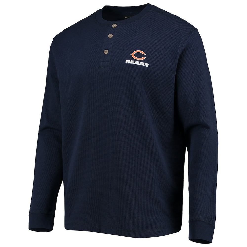 Chicago Bears Dunbrooke Logo Maverick Thermal Henley Long Sleeve T-Shirt | NFL Discount