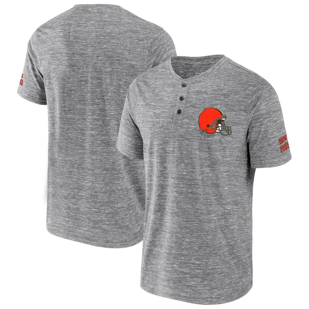 Cleveland Browns NFL x Darius Rucker Collection Slub Henley T-Shirt | NFL New