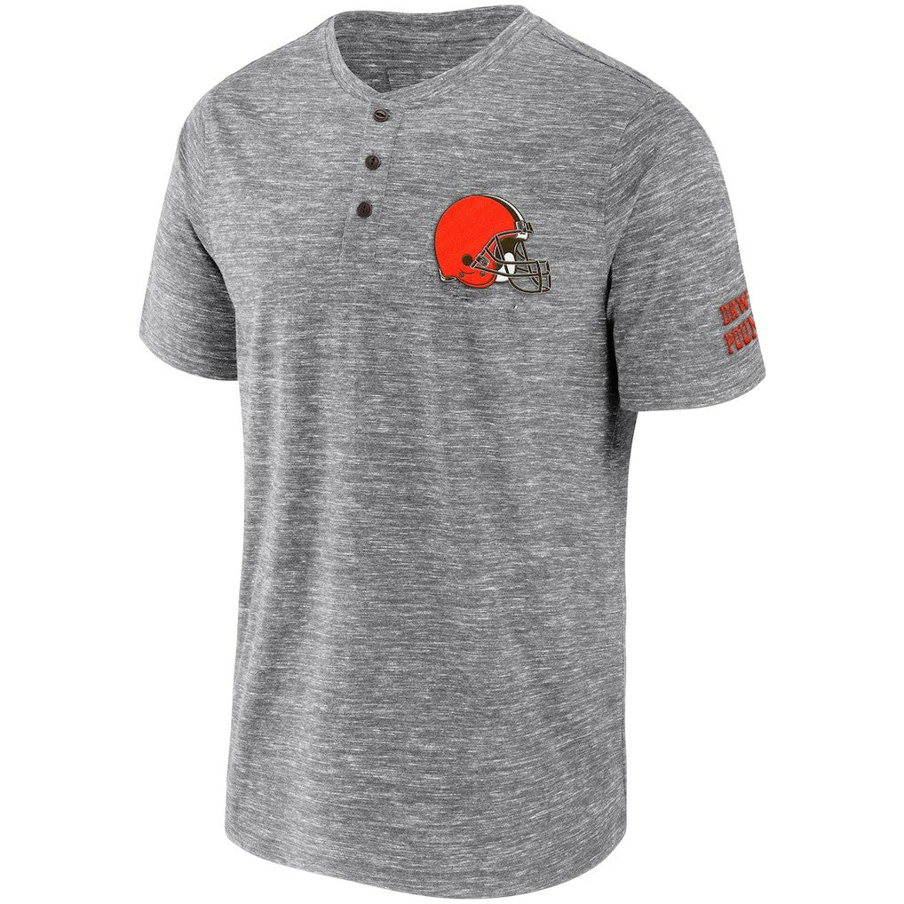 Cleveland Browns NFL x Darius Rucker Collection Slub Henley T-Shirt | NFL New