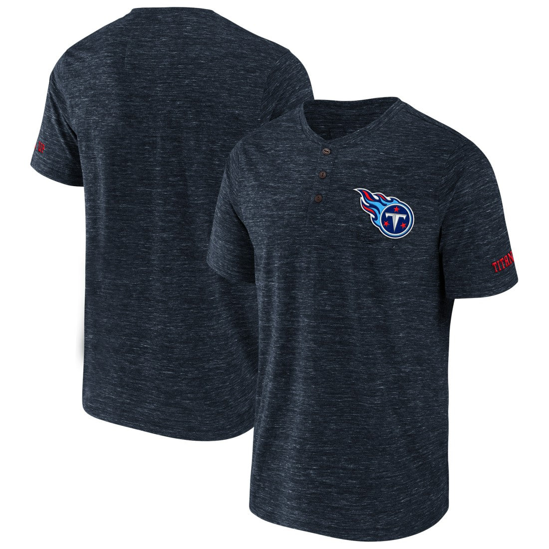 Tennessee Titans NFL x Darius Rucker Collection Slub Henley T-Shirt | NFL Outlet