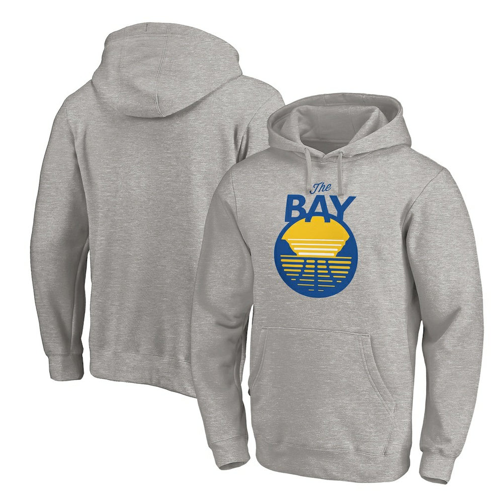 Heathered Gray Golden State Warriors The Bay Logo Pullover Hoodie sale | NBA