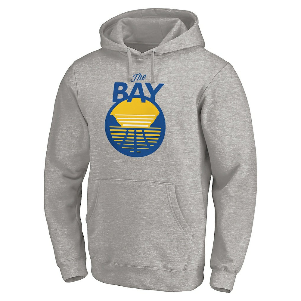 Heathered Gray Golden State Warriors The Bay Logo Pullover Hoodie sale | NBA