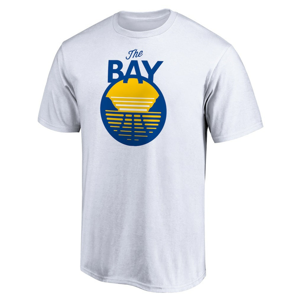 White Golden State Warriors The Bay Logo T-Shirt sale | NBA