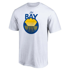 White Golden State Warriors The Bay Logo T-Shirt sale | NBA