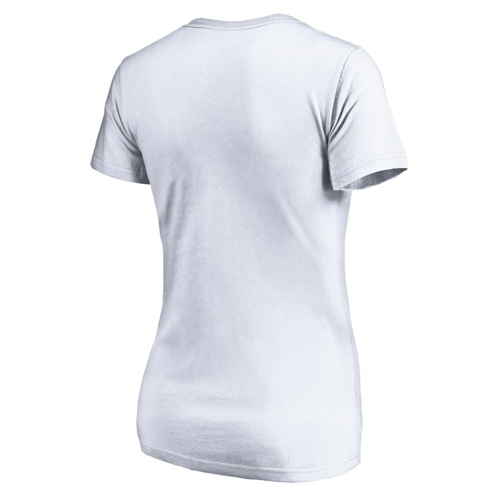 White Golden State Warriors Women's The Bay Logo V-Neck T-Shirt sale | NBA