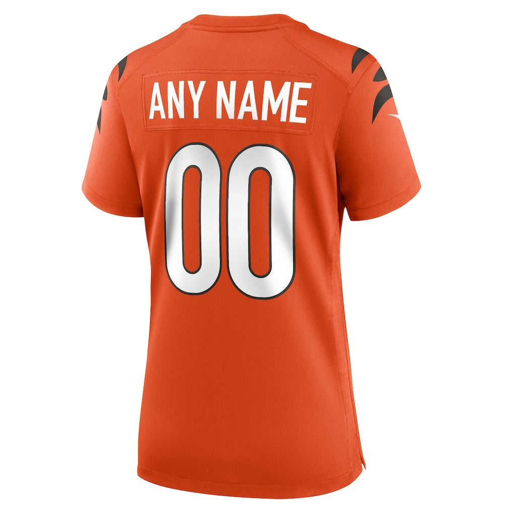 Cincinnati Bengals Women's Alternate Game Custom Jersey | NFL New