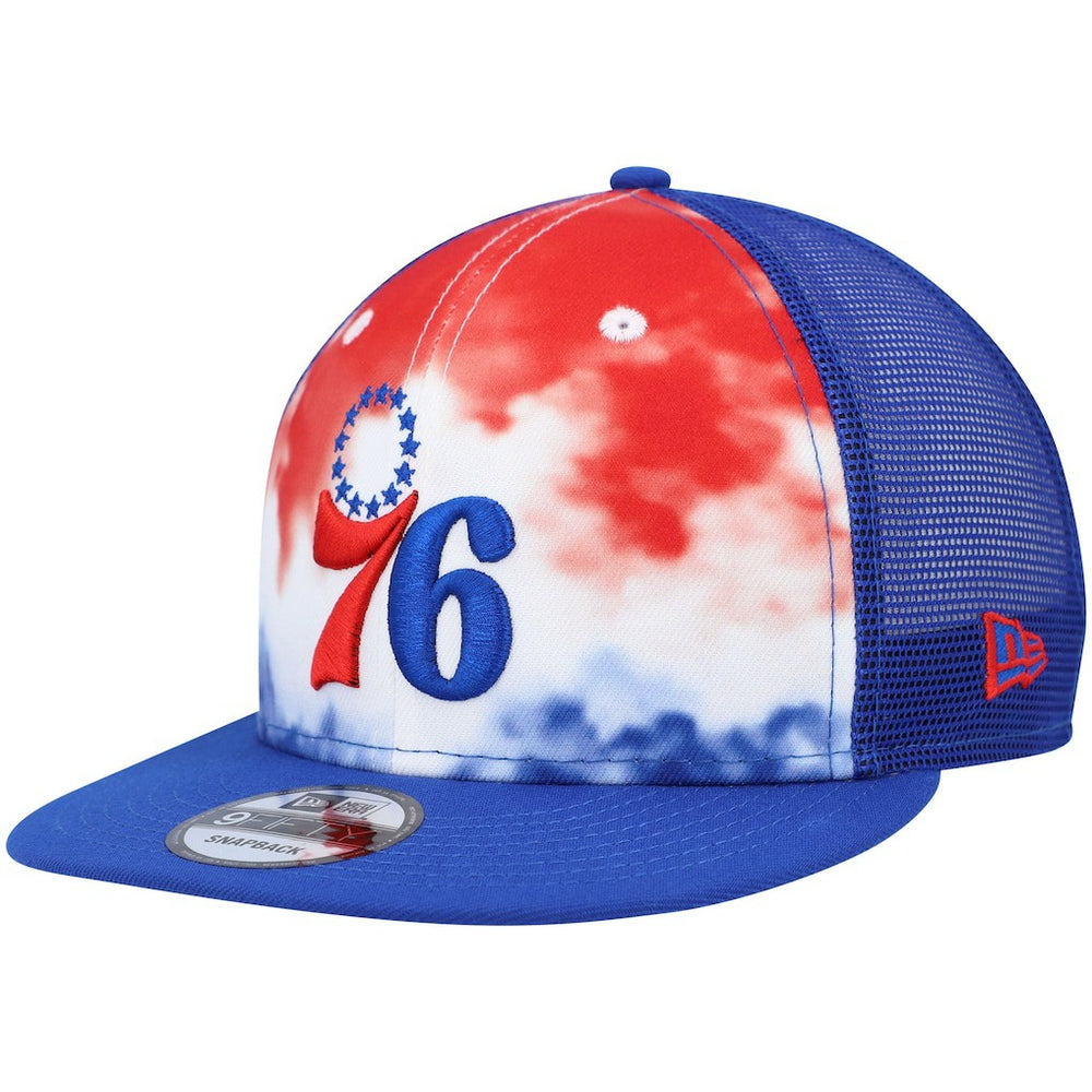 Royal Philadelphia 76ers Hazy Trucker 9FIFTY Snapback Hat | NBA