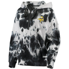 Minnesota Vikings DKNY Sport Women's Dakota Oversized Tie-Dye Half-Zip Hoodie | NFL Discount