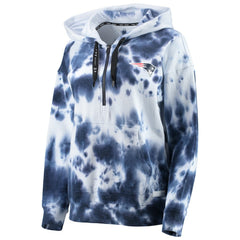 New England Patriots DKNY Sport Women's Dakota Oversized Tie-Dye Half-Zip Hoodie | NFL Sale