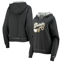 New Orleans Saints Women's Script Fleece Raglan Pullover Hoodie | NFL New