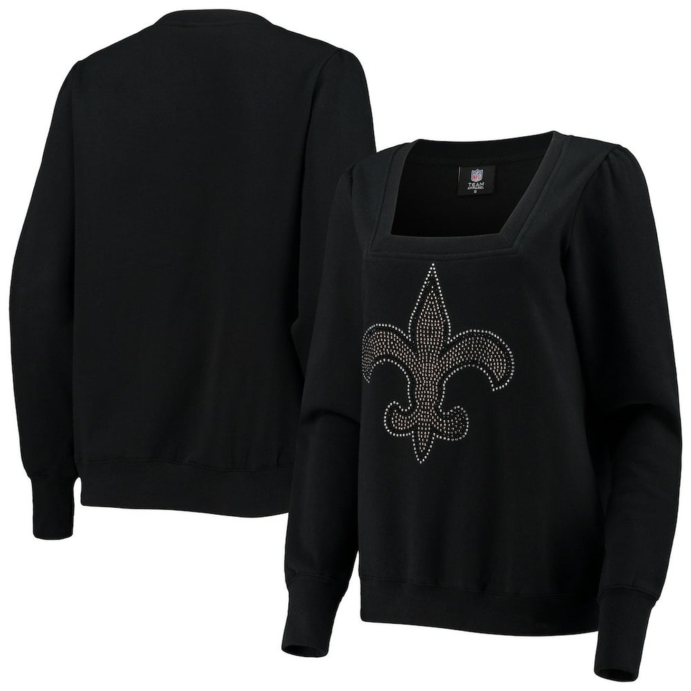 New Orleans Saints Cuce Women's Winners Square Neck Pullover Sweatshirt | NFL Near me