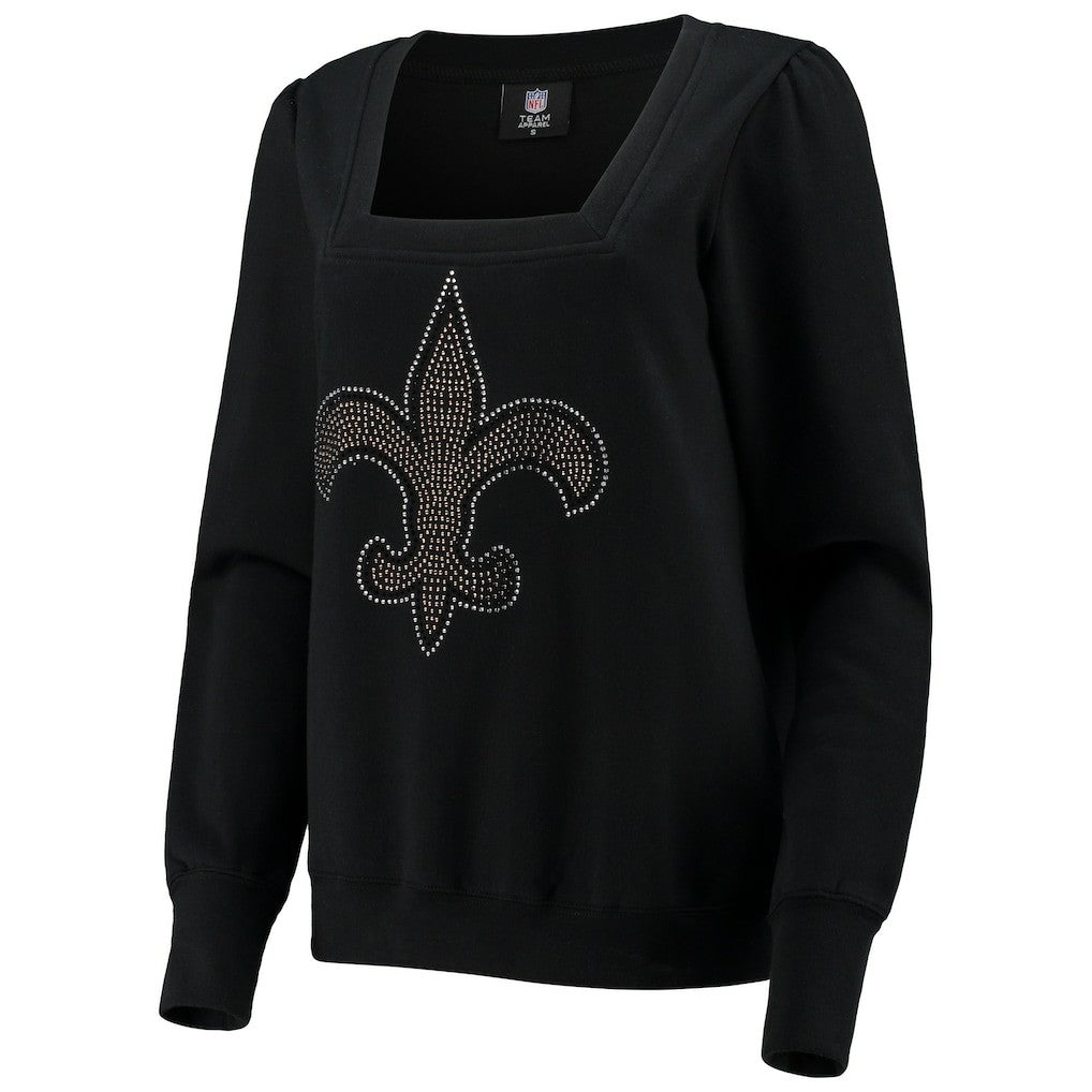 New Orleans Saints Cuce Women's Winners Square Neck Pullover Sweatshirt | NFL Near me